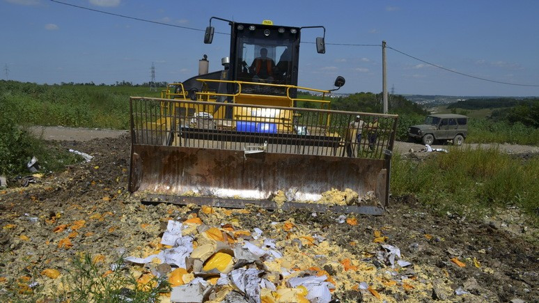 Newsweek: Россия отчиталась о борьбе с санкционкой — под бульдозеры отправлено 26 тысяч тонн