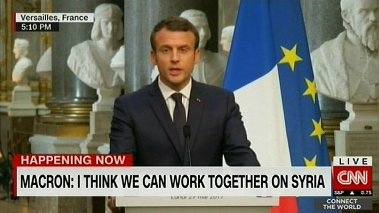 Макрон: полагаю, мы сможем сотрудничать с Россией в Сирии