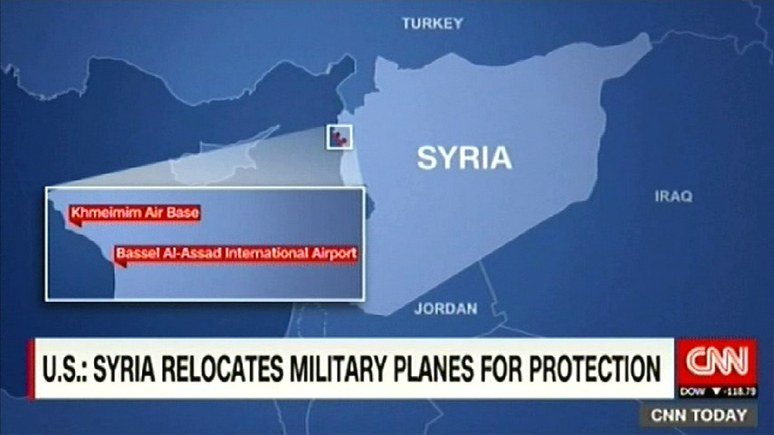 CNN: Россия прикроет сирийские истребители от удара со стороны США