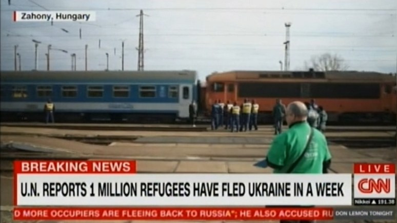 CNN: «почти поголовно женщины и дети» — Украину покинул уже миллион человек