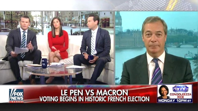 Fox News: вдохновитель брексита предсказал Ле Пен победу, но в 2022