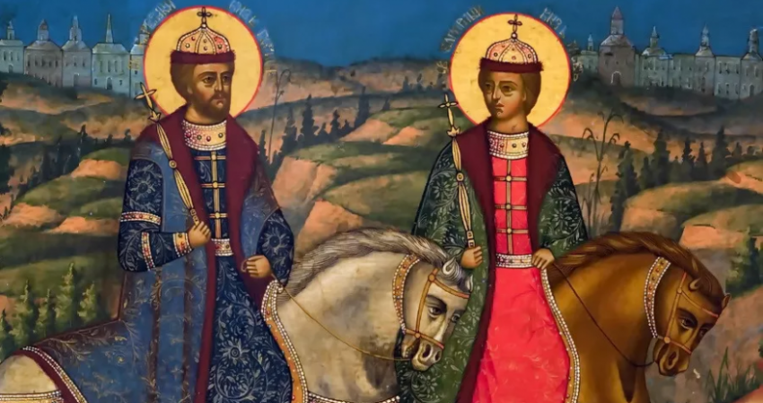 День памяти благоверных князей Бориса и Глеба, во святом Крещении Романа и Давида, почитают 6 августа, история