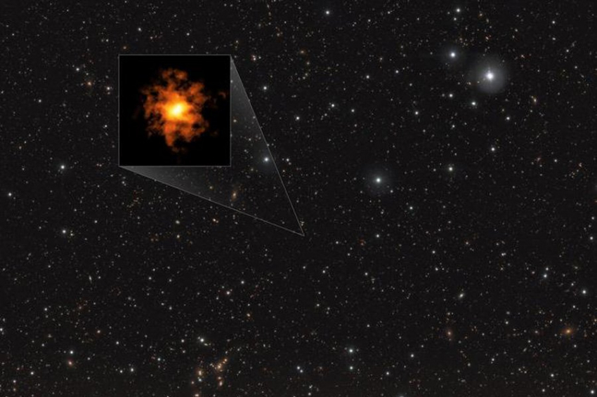 Космическая странность: обнаружена самая далекая вращающаяся дисковая галактика