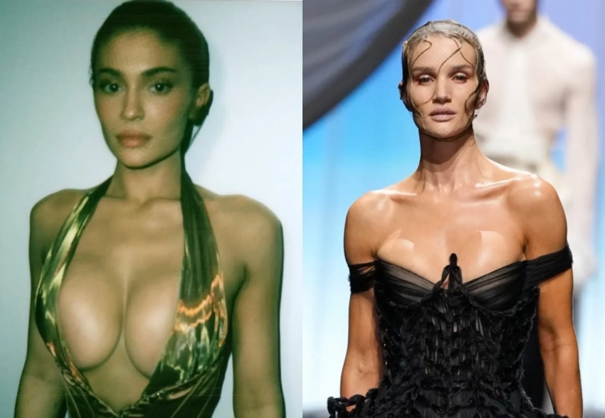 Неделя высокой моды: Кайли Дженнер, Ида Галич, Хантер Шафер среди гостей, Рози Хантингтон-Уайтли — на подиуме на показе Jean Paul Gaultier