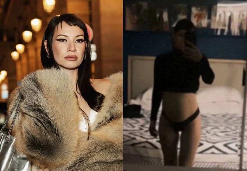 "Для начала второго триместра я огромная". Беременная Ида Галич снялась в нижнем белье