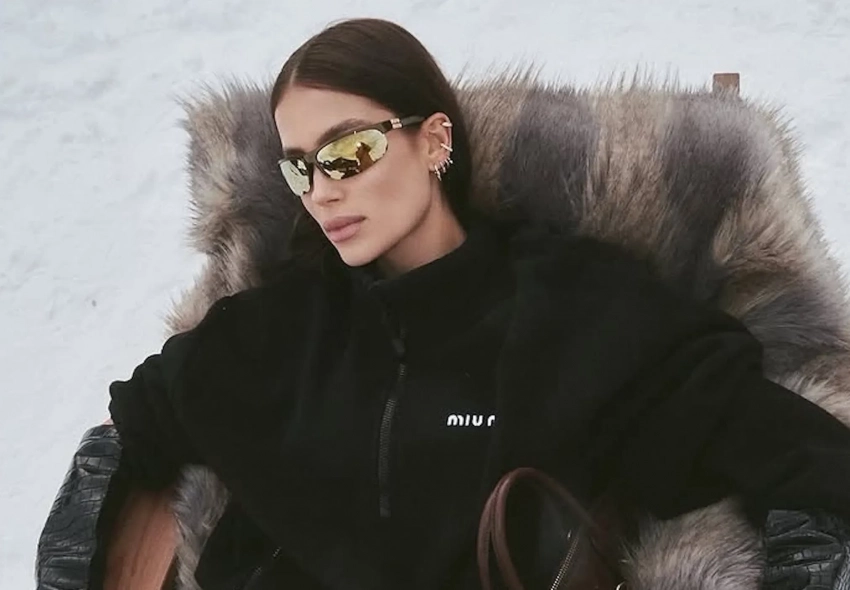 В стиле Apres ski: Мария Лобанова отдыхает в Куршевеле