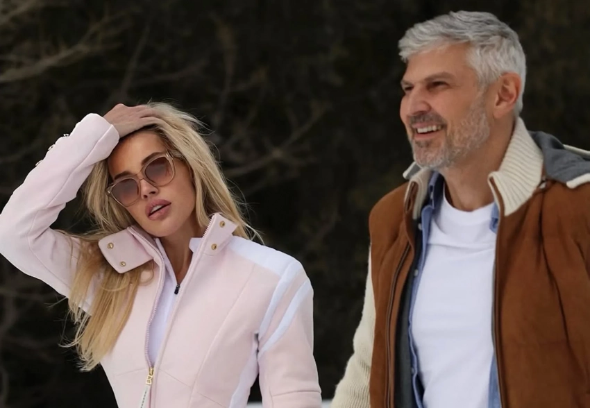 Николай Саркисов и его девушка Сюзанна Халамонова отдыхают на горнолыжном курорте