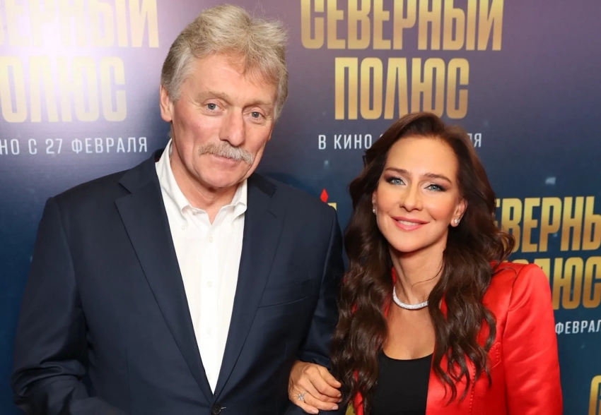 Дмитрий Песков, Ирина Винер, Джиган и Мария Янковская ("Сигма-бой") на премьере фильма "Северный полюс"