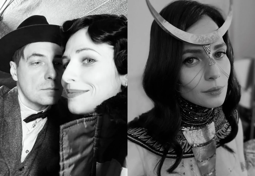 Юлия Снигирь опубликовала архивные фото с мужем Евгением Цыгановым со съёмок фильма "Мастер и Маргарита"