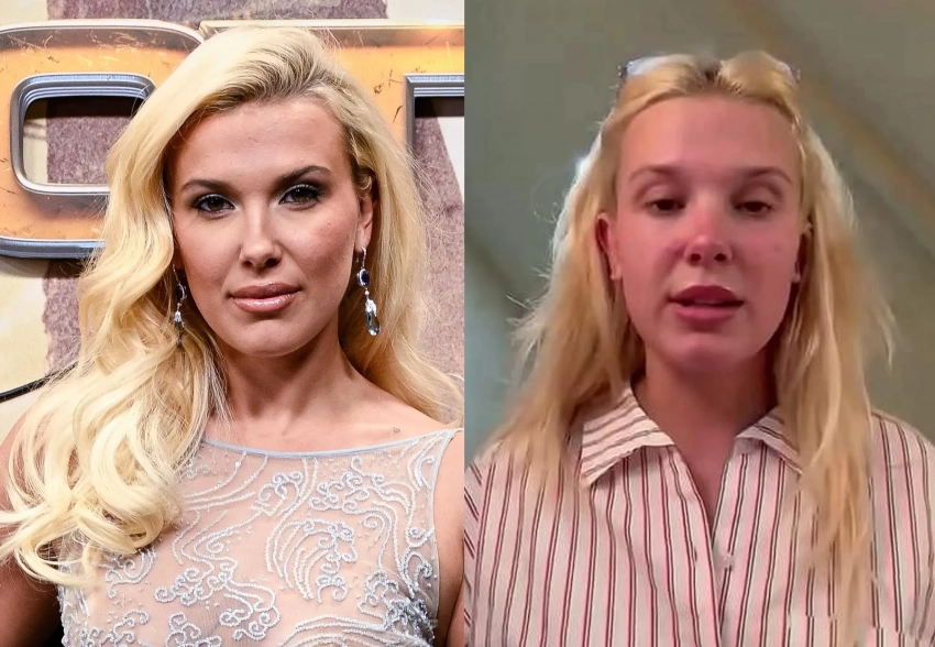 Милли Бобби Браун показала лицо без макияжа и ответила хейтерам после того, как её сравнили с "мамой Стифлера" из-за "взрослых" образов