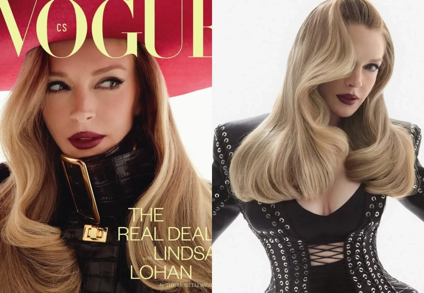 Линдси Лохан снялась для обложки Vogue