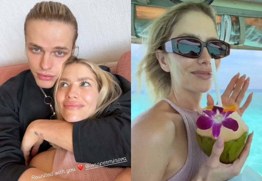 Елена Перминова отдыхает на Мальдивах со своим бойфрендом Тарасом Романовым