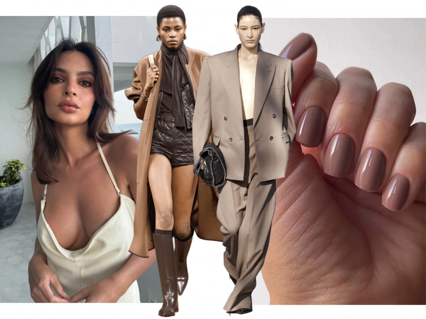 Главный цвет года, мокко: выбираем маникюр, платье и помаду