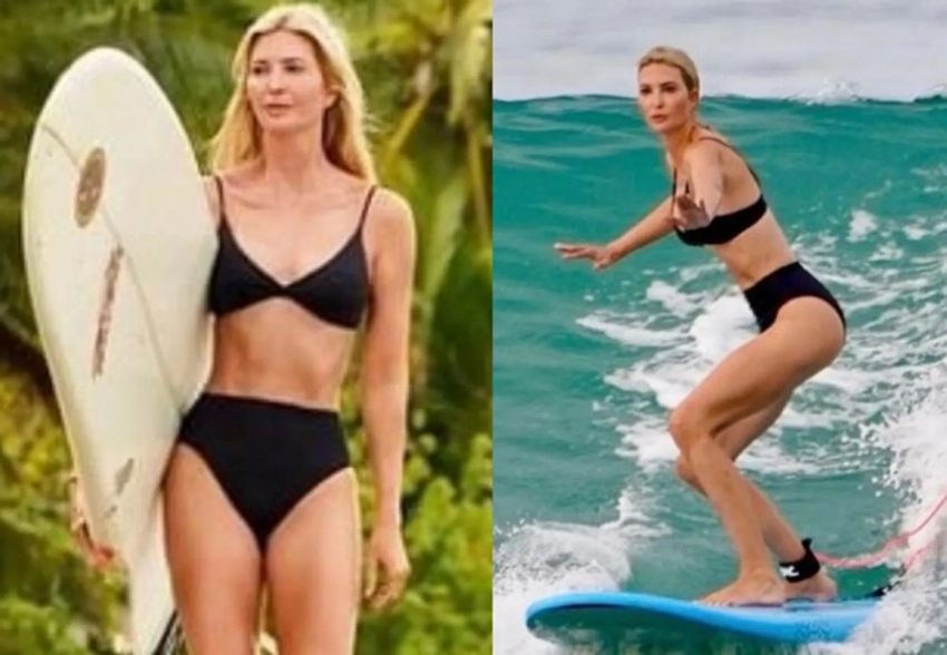 Сёрфинг и прыжки в водопад: Иванка Трамп показала фигуру на отдыхе в Коста-Рике