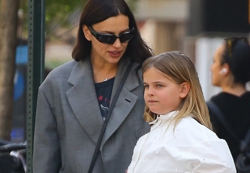 Ирину Шейк засняли с дочерью Леей в Нью-Йорке