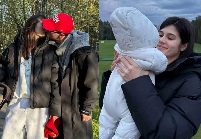 Александр Петров показал, как проводит майские праздники с женой и сыном