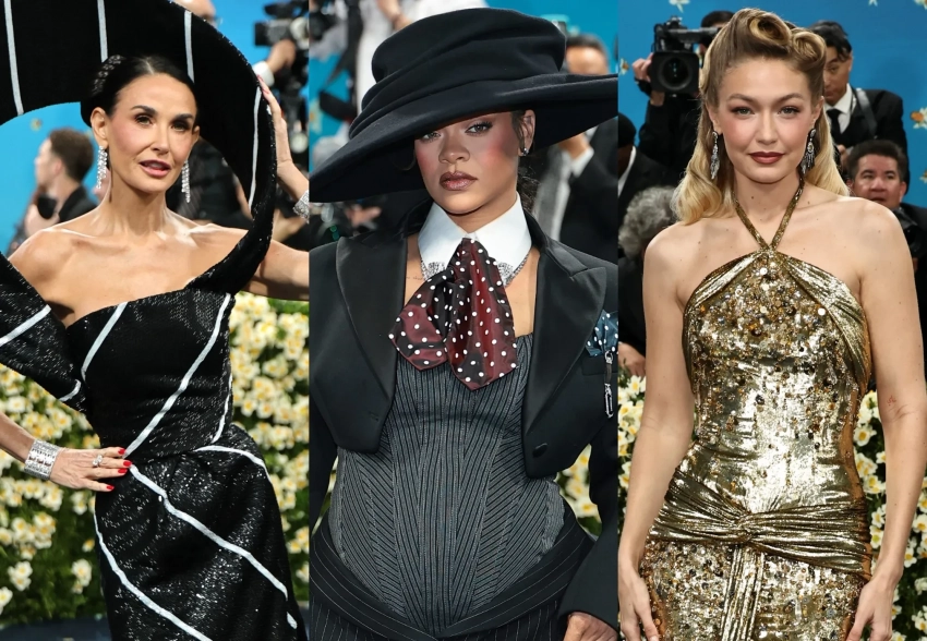 17 лучших образов Met Gala: беременная Рианна, Деми Мур в образе "галстука" и Джиджи Хадид в стиле 1930-х