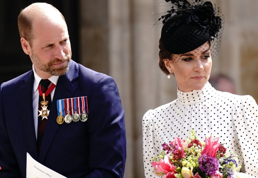 Кейт Миддлтон и принц Уильям посетили благодарственную службу в честь 80-летия Победы