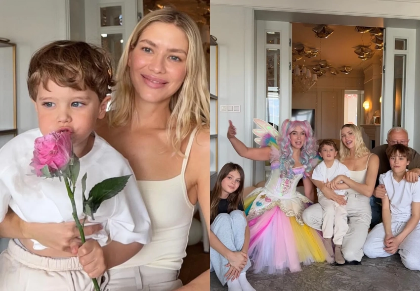 Елена Перминова отметила день рождения младшего сына вместе с Александром Лебедевым