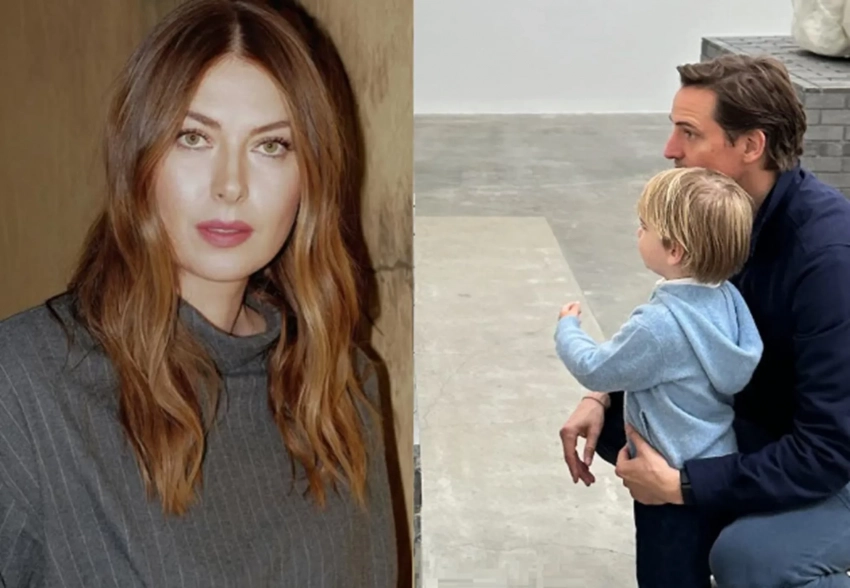 Мария Шарапова опубликовала новое фото с сыном и его отцом — своим женихом, миллионером Александром Гилксом