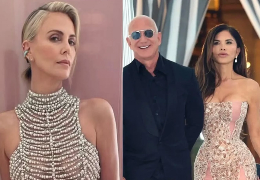 "Отстой". Шарлиз Терон раскритиковала свадьбу Джеффа Безоса и Лорен Санчес стоимостью 55 млн долларов