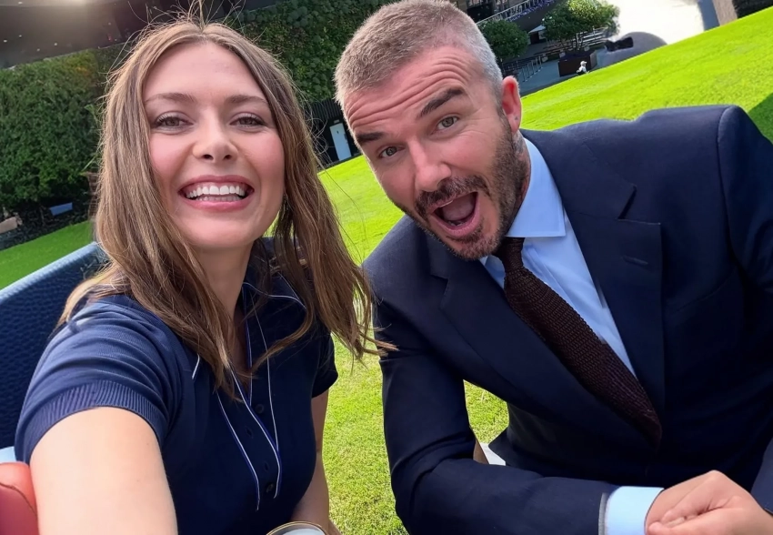 Мария Шарапова показала фото с Дэвидом Бекхэмом