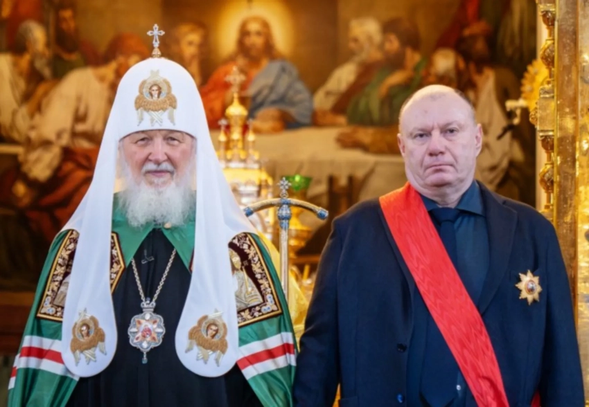 Патриарх Кирилл наградил миллиардера Владимира Потанина орденом князя Александра Невского
