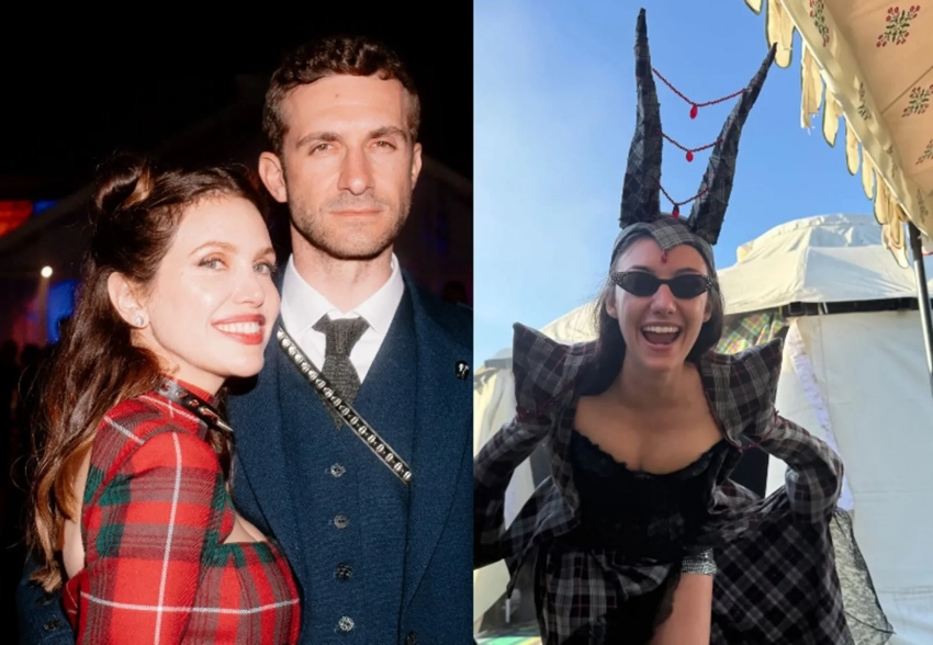 Даша Жукова с мужем-миллиардером Ставросом Ниархосом посетили вечеринку с дресс-кодом "шотландский панк"