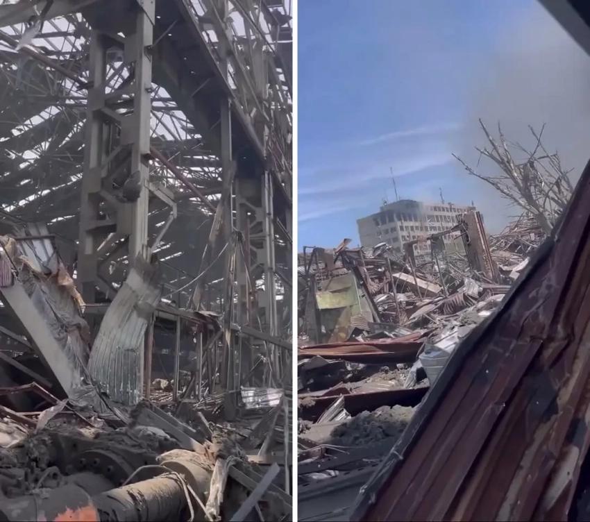 Вторичная детонация полностью уничтожила ангарный комплекс одного из предприятий Днепропетровска