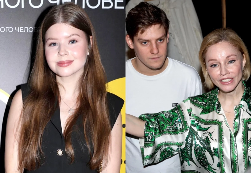 Младшая дочь Олега Табакова Мария вышла в свет с матерью и братом