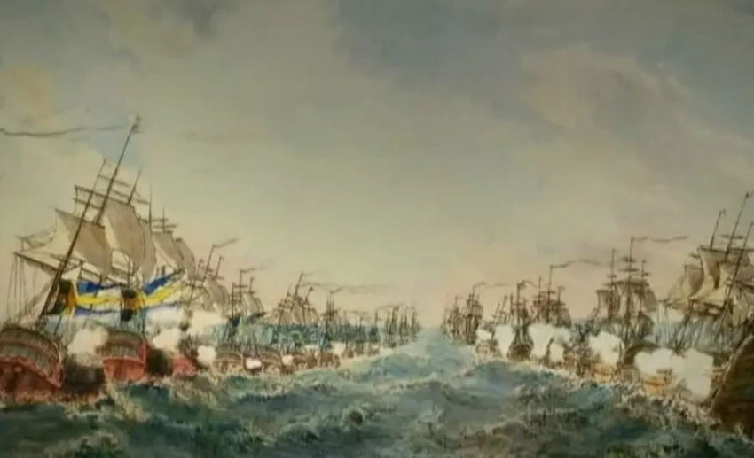 День победы русского флота под командованием Петра Первого над шведами у мыса Гангут