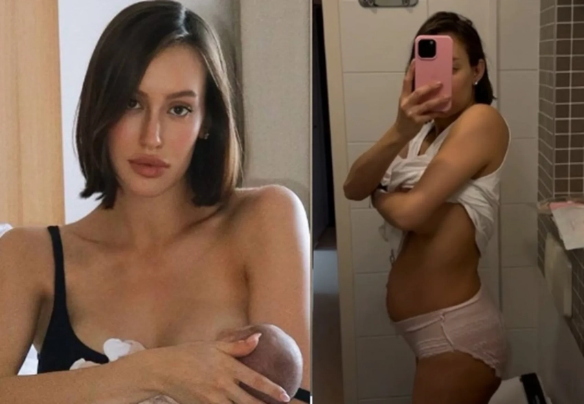 "Уже без отёков". Девушка Тимати Валентина Иванова показала фигуру спустя две недели после родов