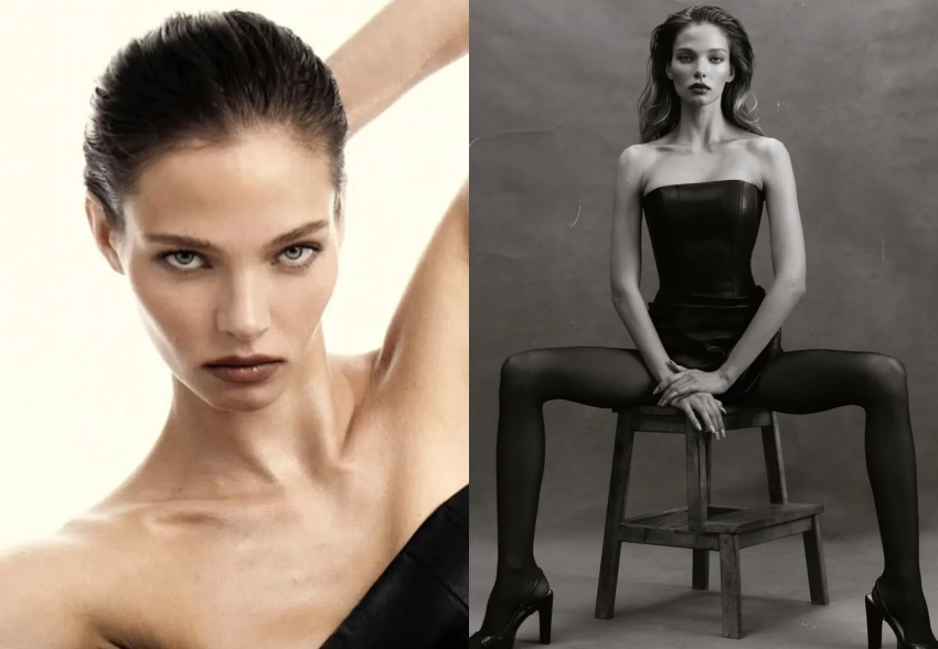 Алеся Кафельникова снялась в нуарной фотосессии и показала новый маникюр своей дочери Киары